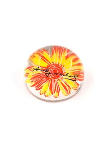 Andy Warhol, Rosenthal Daisies Yellow/Red Object, Paperweight, 8.5Cm, 487G Rare - Picture 1 of 5