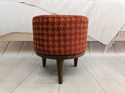 Reposapiés otomana, taburete reclinable, taburete de escritorio, taburete de tela, tocador de baño Foto 1 de 4