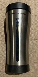 2005 16oz Starbucks Stainless Steel Insulated Tumbler Travel Cup Blue Interior - Picture 1 of 5