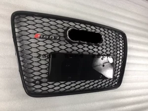 Gloss Black Front Bumper Grille for Audi Q7 SQ7 2007-2015 Update to RSQ7 - Picture 1 of 2