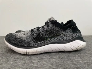 Nike Free RN Flyknit 2018 Laufschuhe Damen Größe 9 weiß schwarz 942839-101 - Bild 1 von 11