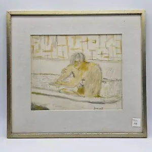 Pierre Bonnard (Francese 1867-1947) Donna seduta nel suo bagno - Litografia Arte - Foto 1 di 7