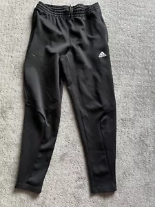 Adidas Sereno 11 Trainingshose Herren klein schwarz Climalite Fußball Reißverschluss Knöchel - Bild 1 von 6