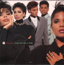 Five Star Treat Me Like A Lady 7" vinyl UK Epic 1990 - pic sleeve FIVE1