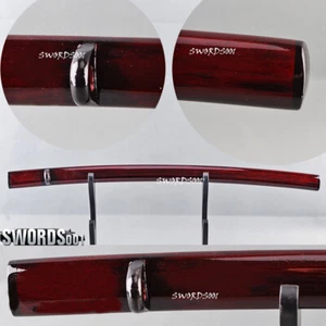 Vaina de repuesto de madera roja oscura de 30" para espada katana japonesa - Imagen 1 de 7