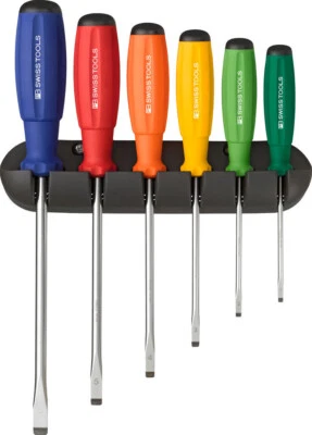 PB SWISS TOOLS 8240.RB Schlitz - Schraubendreher Set SLOT RAINBOW 6-tlg. NEU - Bild 1 von 4