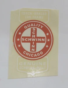 Calcomanía Schwinn Calidad Cruz Chicago para tubo de asiento - Imagen 1 de 1