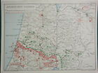 1918 WW1 MAP EGYPTIAN EXPEDITIONARY FORCE ~ ADVANCE INTO SAMARIA 10pm 18 SEPT