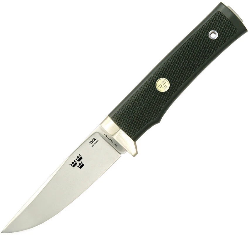 Cuchillo de hoja fija de acero Fallkniven Tre Kronor Black Thermourn 3G TK2 Foto 1 de 1