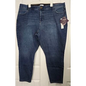 Ava & Viv Women's Mid-Rise Skinny Jeans- Size 26 - Picture 1 of 5