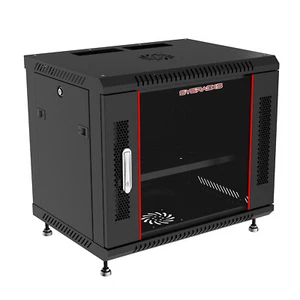 Sysracks 6U 24" Depth Wall It Data Server Cabinet Fan Shelf Feet Lockable - Picture 1 of 10