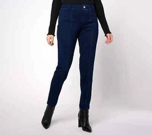 Women with Control Regular Elite Prime Stretch Denim Seamed Pant,Reg. 6  A625544 - Picture 1 of 4