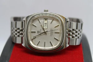 RARE OMEGA SEAMASTER CAL.1345 REF.196.0082 TV SCREEN DIAL QUART VTG SWISS WATCH - Picture 1 of 17