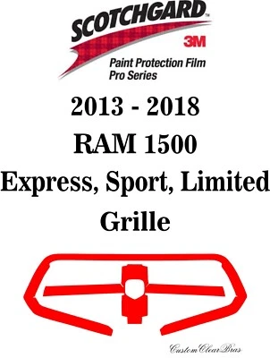 3M Scotchgard Paint Protection Pro Series 2015 2016 2017 2018 Ram 1500 Sport - Image 1 of 3