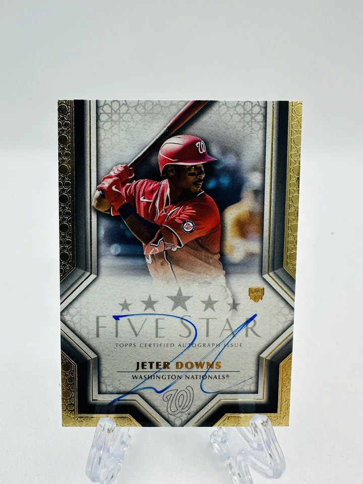 2023 Topps Five Star Jeter Downs Autographs Rookie Auto RC #FSA-JD Nationals - Image 1 of 2