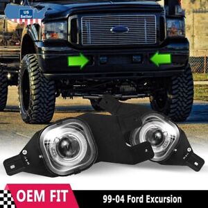 For Ford F250 F350 F450 Super Duty 99-04 Fog Lights Bumper Driving Lamps Pair
