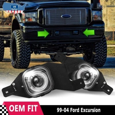 Par de luces antiniebla para parachoques Ford F250 F350 F450 Super Duty 1999-04 Foto 1 de 4