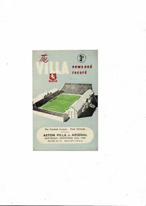 1949/50 Aston Villa v Arsenal Football Programme - Picture 1 of 3
