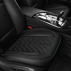 Front Car Seat Cushion Cover PU Leather Breathable Protector Pad Interior Parts - Foto 1 di 9