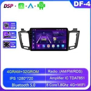 Android For Toyota RAV4 4 XA40 5 XA50 2013-2017 CarPlay Car Radio GPS Player - Picture 1 of 30