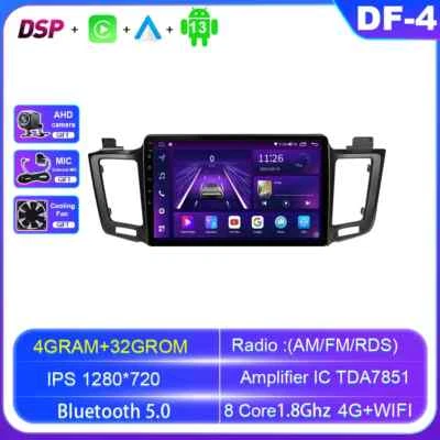 Android For Toyota RAV4 4 XA40 5 XA50 2013-2017 CarPlay Car Radio GPS Player - Image 1 of 4
