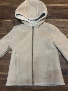 GAP KIDS COAT SHERPA ZIP HOOD UNISEX SIZE 4 VINTAGE Sheerling - Picture 1 of 9