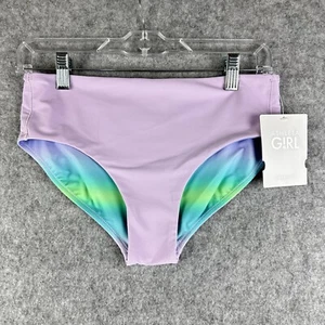 Athleta Girl Reversible Mid Rise Swim Bottom XXL/16 Aura Ombre Blue Taro NEW* - Picture 1 of 9