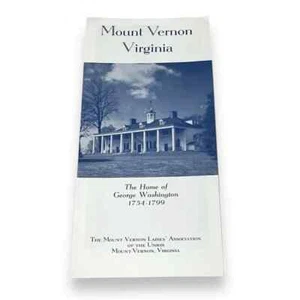 Mount Vernon Virginia Home of George Washington Vintage Broschüre BX - Bild 1 von 4