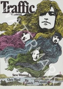 Traffic - Clouds - 1971 Vintage Music Poster - Picture 1 of 1