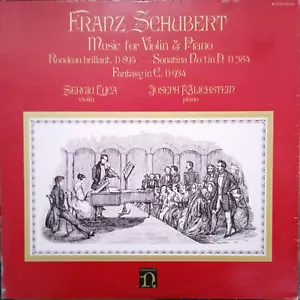 NONESUCH H-71370 *STEREO* SCHUBERT SERGIO LUCA KALICHSTEIN NM/NM - Picture 1 of 3