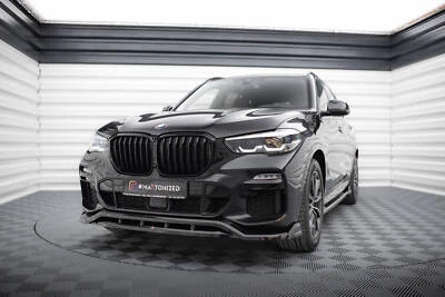 Cup Spoilerlippe Front Ansatz V.2 für BMW X5 M-Paket G05 schwarz Hochglanz - Bild 1 von 4