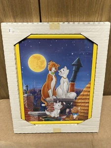 Ultra seltenes Vintage 8""x10"" Disney Aristokraten gerahmtes Bild brandneu - Bild 1 von 1
