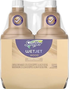 Swiffer Wetjet Wood Floor Cleaner Solution Refill, 42.2 Oz - 2 Pack - Picture 1 of 7