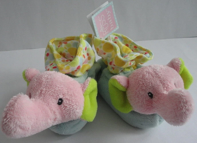 Russ NUEVAS Zapatillas Antideslizantes Bebé Elefante Animal Suave Colorido Tela 0-10 Meses Foto 1 de 1