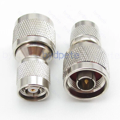RP-TNC male to N type male plug Straight RF Connector Adapter 50ohm bydpete - Image 1 of 4