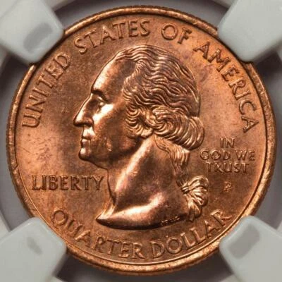 2005 NGC MS65 Missing Clad Layer California Quarter Major Mint Error Rare Date - Image 1 of 4