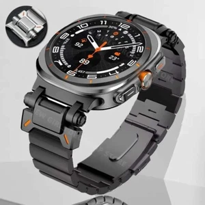 Luxury Titanium Strap For Samsung Galaxy Watch Ultra 47mm Mens Metal Band - Picture 1 of 6