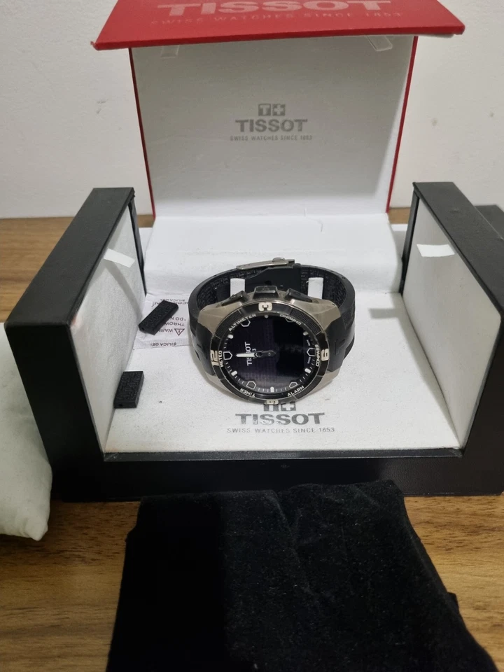 Tissot T091420A Watch Men's Round Black Date Quartz 45mm Swiss Made - image 1 of 4