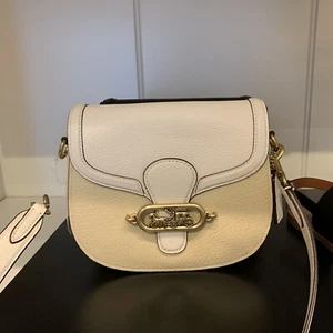 Coach Jade Colorblock Leder Satteltasche Handtasche cremefarben neu mit Etikett $ 350 - Bild 1 von 4
