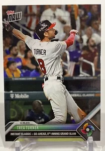 2023 Topps Now #WBC-60 Trea Turner World Baseball Classic Base Card (Qty) - Picture 1 of 4