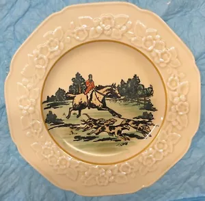 Fox Hunt Hunting Luncheon Plate Crown Ducal China by Tatler #2 - Picture 1 of 2