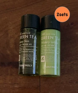 TONY MOLY The Chok Chok Green Tea Watery Skin + Lotion (20ml/2ea) US Seller - Picture 1 of 1