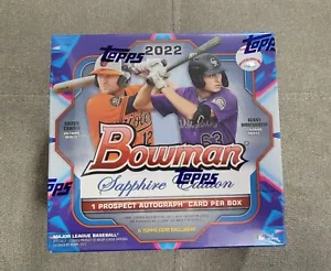 Bowman 2022 Sapphire Edition Baseball Hobby Box - 8 confezioni nuove sigillate in fabbrica - Foto 1 di 6