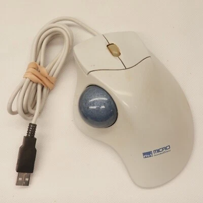 Vintage Micro Innovations Scroll Track Optical Trackball Mouse USB - Works! - Image 1 of 3