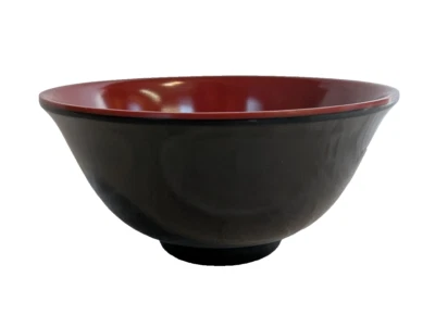 12 Cuencos Yanco 4.25" Rojo Negro Melamina Fideos Arroz Miso Restaurante Nuevo Foto 1 de 4