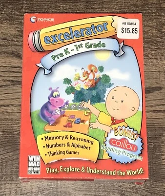 Brand New PC Software Pre K- 1st Grade Excelerator Great Learning Game - Image 1 of 2
