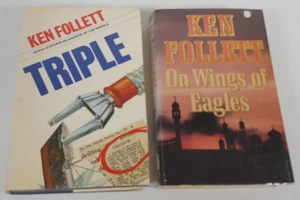 Ken Follett Triple On Wings of Eagles 2 Thriller Hardback Books Crime - Bild 1 von 6