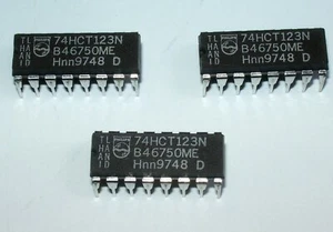 Lot 3 x 74HCT123N : double monostable fabriqué par Philips - Imagen 1 de 1