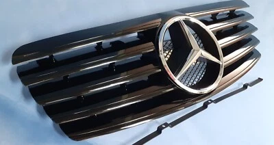 Rejilla delantera negra para Mercedes Benz W208 1996-2002 CLK430 CLK320 CLK200 CLK230 Foto 1 de 4