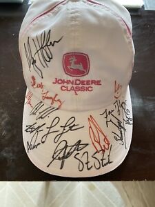 2016 PGA John Deere Classic Hat with 26 Autographs Steve Stricker, Ryan Moore